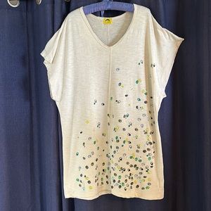 Kealopiko Hawaii tunic top dress kupee shell like Manaola Manuhealii size large